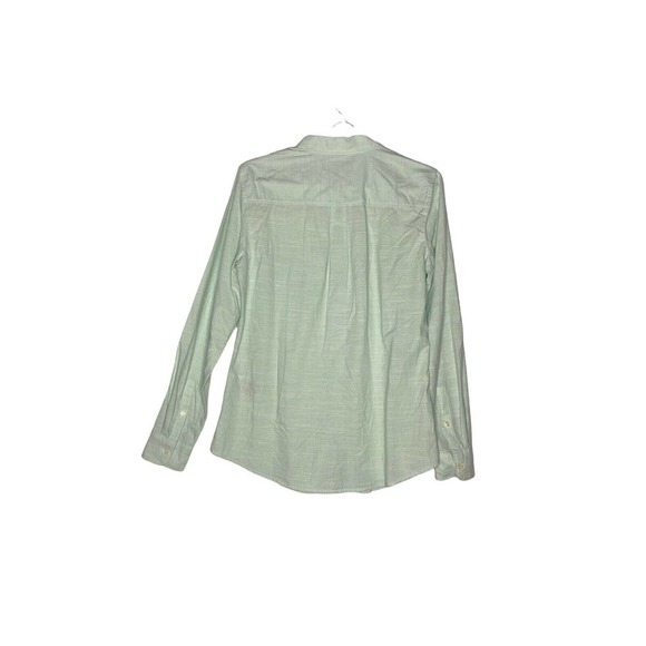 Banana Republic Soft Wash Sz S Womens Green Long Sleeve Button Down Top Shirt - Picture 2 of 7